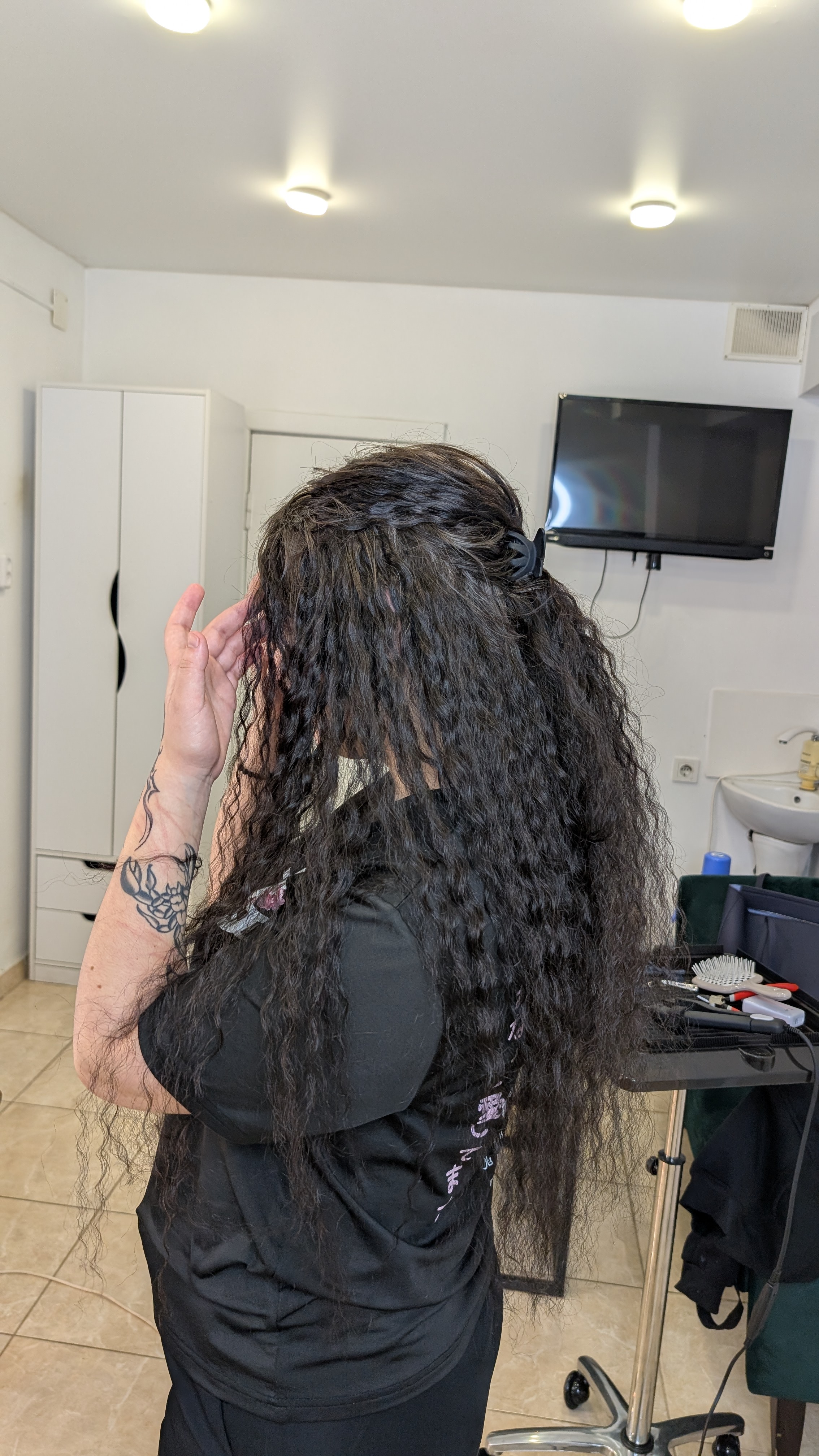 Нарощення натурального волосся - Після